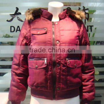 Italian Winter Coats Utex Design Women Coats Fur Hooded Jacket