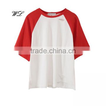 Wholesale women summer style t-shirt cotton woman clothing fashion woman short sleeve t-shirt