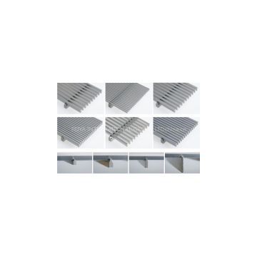 Wedge Wire Screen panel, wedge wire support grids, profile wire slot plate, stainless steel filter pieces