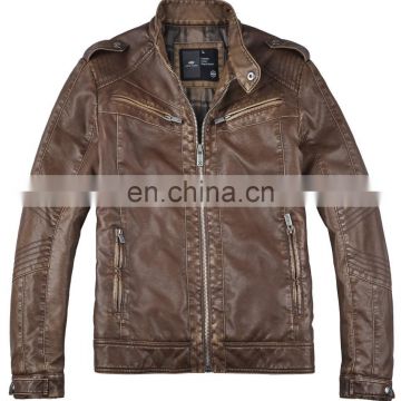 2015 new style mens cheap faux leather jacket
