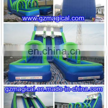 Giant inflatable water slide/long inflatable PVC water slide