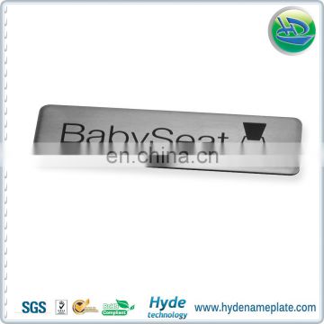 Custom Made Stainless Steel Nameplate With Printing