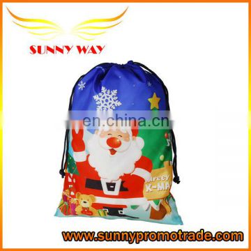 Promotional Custom Christmas Drawstring Bag