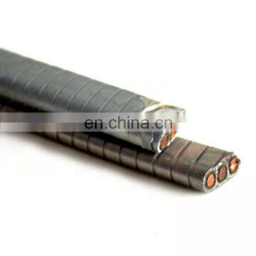 1.8/3Kv 13Mm2 PP Insulation NBR Sheath Galvanized Steel Tape Interlock Armouring Flat Submersible Oil Pump Cable