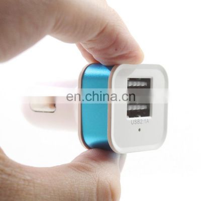 Power Adapter Usb Car Charger With Led Display Usb Car Charger Mini 2 Ports Hub Smart Phone Accessories