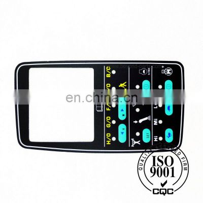 PC-6 monitor key pad sticker with single time excavator 6d95