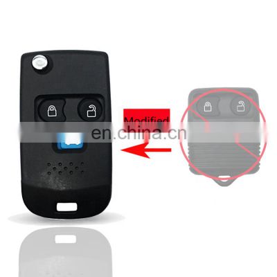 Modified 3 Buttons Flip Remote Car Key Shell Housing Cover Blank For Ford Transit MK6 Connect Maverick Auto Keys