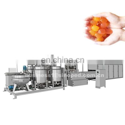 Factory price small lollipop jelly toffee hard sugar candy Vitamin gummy candy soft bear candy making machine