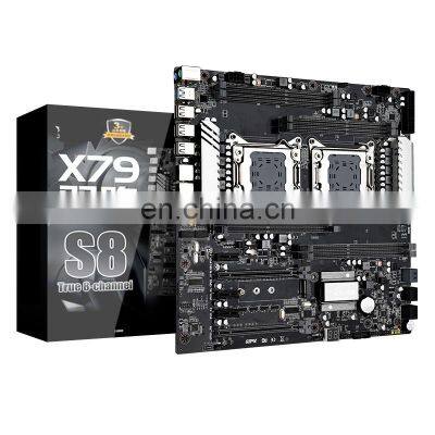 X79 S8 E-ATX Dual CPU LGA2011 Motherboard Support for Dual E5 V1/V2 DDR3 1333/1866MHz 256G