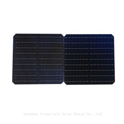 Bifacial topcon solar cell 166 x 166 mm 9bb high efficiency 23.8% cell