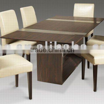 new designtable, quality table with veneer modern wood dining table B-642
