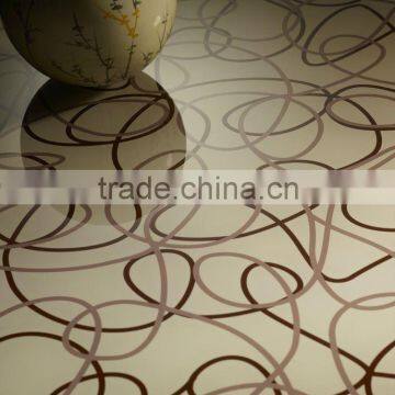 Pattern Painted Tempered Glass (cloth)