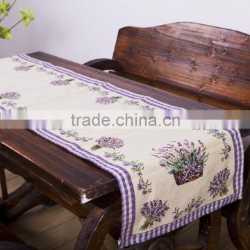 Plus woven wholesale jacquard tapestry table runner