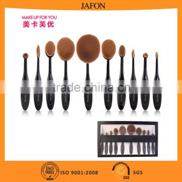 Hot best sell toothbrush shape foundation brush set 10pcs                        
                                                Quality Choice