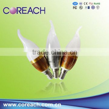 hot sale high efficiency 90LM/W E14 4W candle led light
