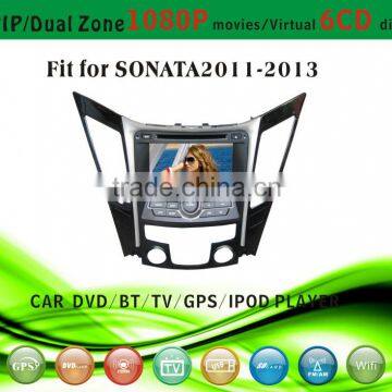 android car dvd fit for Hyundai Sonata 2011 - 2013 with radio bluetooth gps tv pip dual zone