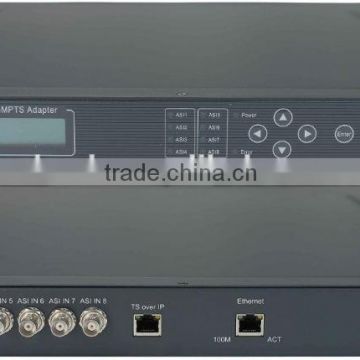 dvb asi to ip digital headend Gateway(8ASI-to-8IP,multicast,only work with Gigabit port)