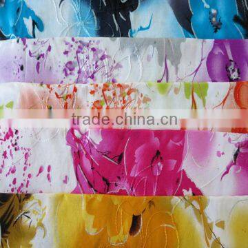 100% Rayon Flower Design Embroidery Woven Fabric