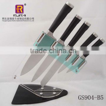 5PCS knife set in Acrylic holder