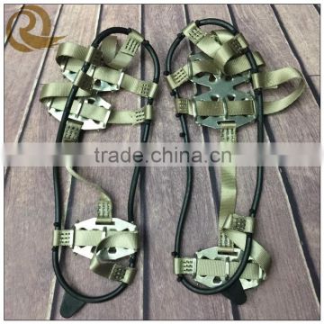 Promotional Safe rubber anti-slip climbing snow shoes Crampons
