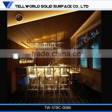 2014 modern mini fashionable beauty high-end straight led bar counter furniture for sale