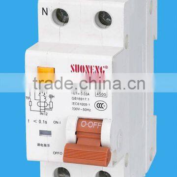 ISO9001 CE IEC61009 earth leakage circuit breaker RCBO