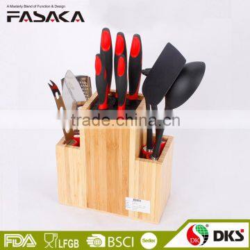 Colour Non-Stick Coating 5 PCS Knife set and 6PCS Kitchen Tools Hot sale color knife set kitchen KP1412