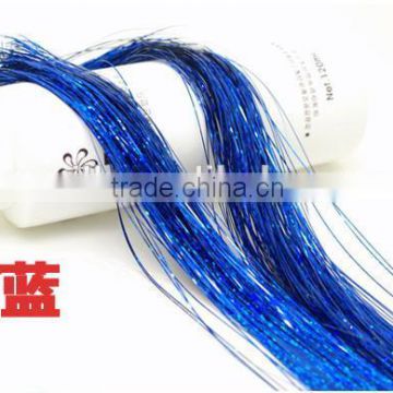 yiwu hair accessories blue hair tinsel sparkling hair tinsel christmas tinsel 2014 new hair accessories
