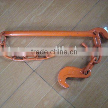orange painted tension lever