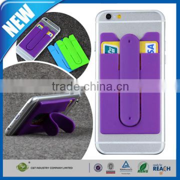 C&T 2-in-1 Silicone Adhesive 3M Sticky Wallet Card ID Holder For Smart Phone                        
                                                Quality Choice