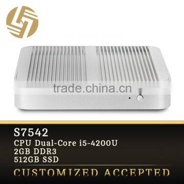 High quality i5 Dual core Turbo Boost 2.60GHz 2G ram SSD mini desktop