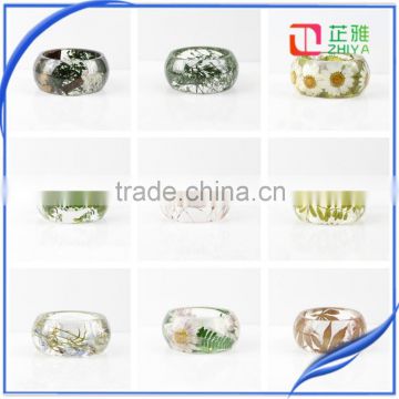 Newest Pressed Natural Real Dry Flower Bangle Nature Jewellery Handcrafted Resin Bangle