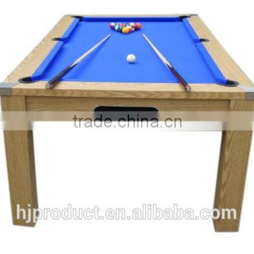 7' High quality wooden 2 in 1 multifuntional games table with Factory promotion. Dinning table, Pool table.