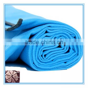 wholesale export woven plain dyed sports gym microfiber towel