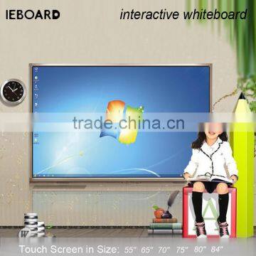 Interactive white board with touch screen for teaching