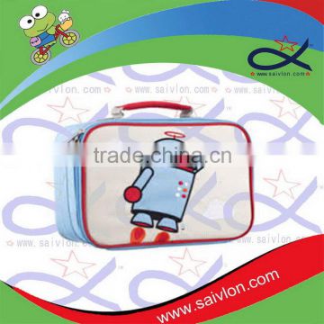 Cartoon print picnic insulated cooler lunch tote bag