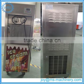 Stainless steel Swirl ice cream machine with pre-cooling system on sale
