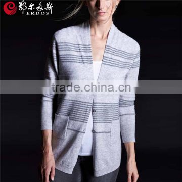 Erdos cashmere latest design cardigan for women