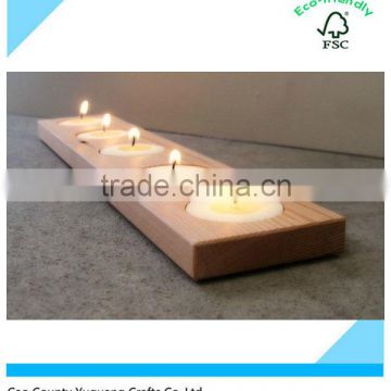 Modern Natural Home Decoration Wooden Candle Holder Reclaimed Wood Candle Holders Gifts