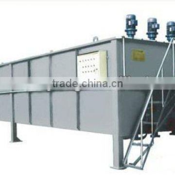 Rounded air floatation machine for oil water