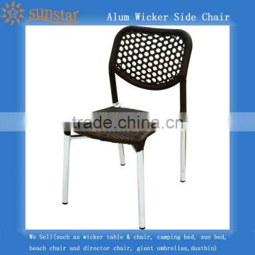 Outdoor Modern Design Aluminium Frame Wicker Side Chair L81509