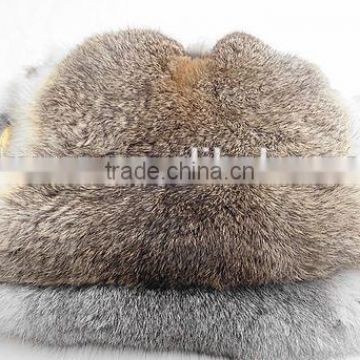 Super deluxe large straw yellow multicolor rabbit skin wholesale manufacturers selling fur of rabbit skin can be customized