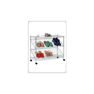 sell home furniture steel chrome wire shoes shelving