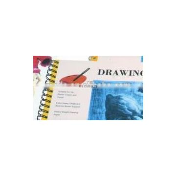 Drawing pad 100gsm 50 sheets wire bound colored cover A5 drawing books