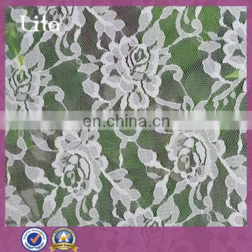 100% nylon floral lace fabric clothing material