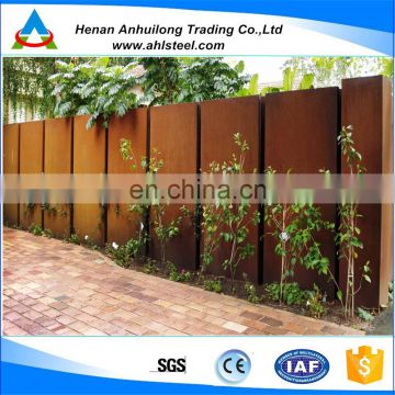 High quality outdoor decoration corten steel curtain walls