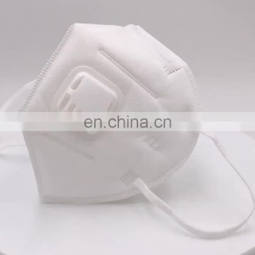 Disposable Earloop Type White Folding Anti Dust Mask with Breathing Valve