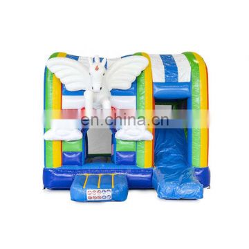 Inflatable Unicorn Bouncer Jumping Bounce House With Slide