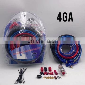 2/4/8Ga  OFC/CCA car audio amplifier installation amp wiring kit for  auto audio subwoofer system