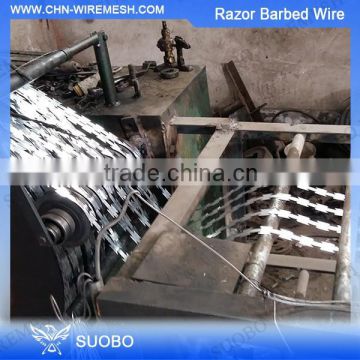 Electric Galvanized Razor Barbed Wire, Galvanized Concertina Razor Barbed Wire, Hot Dipped Razor Barbed Wire